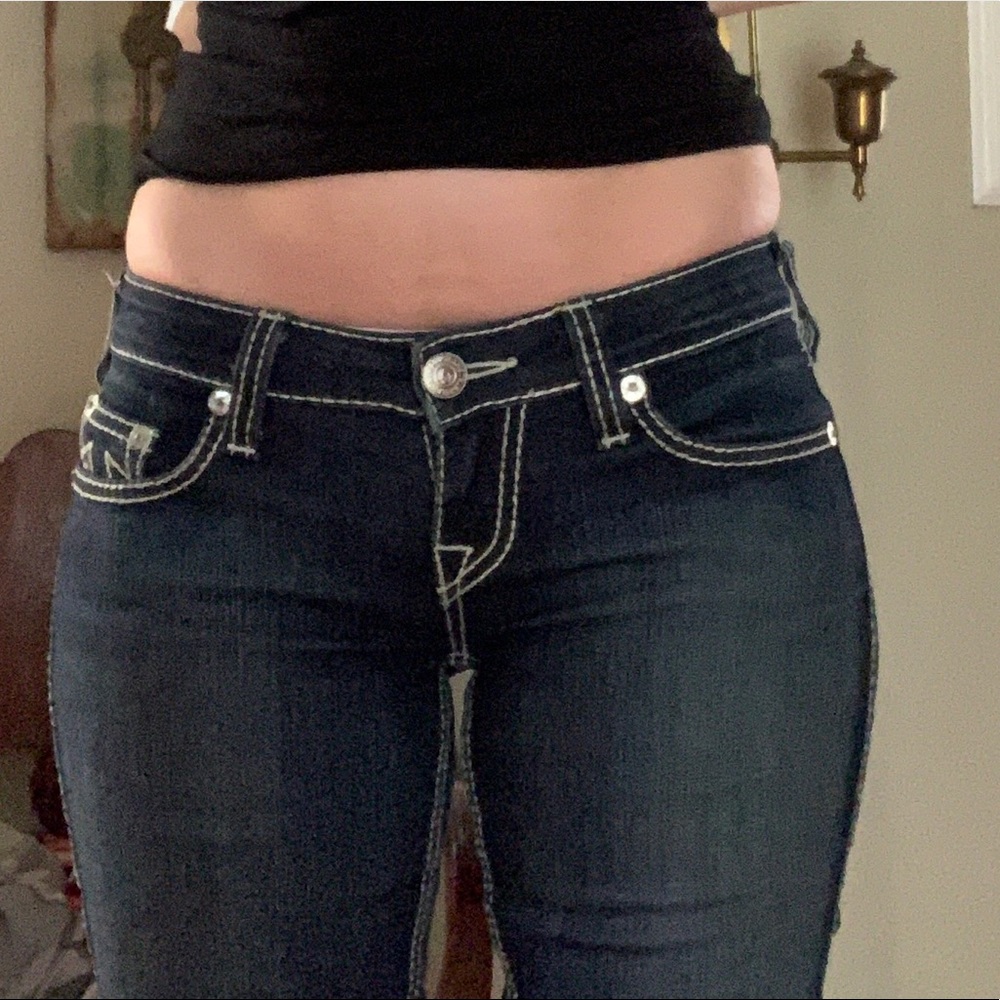 Super low rise true religion skinny jeans